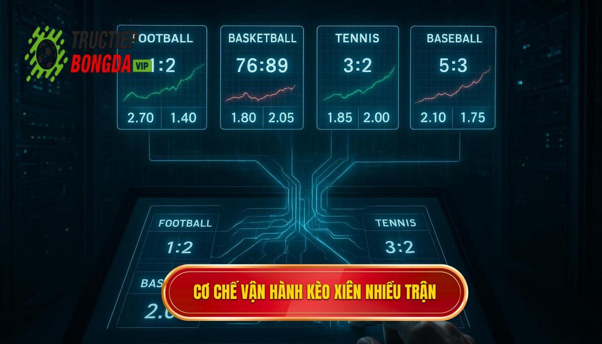 Bản chất và cơ chế vận hành của kèo xiên nhiều trận