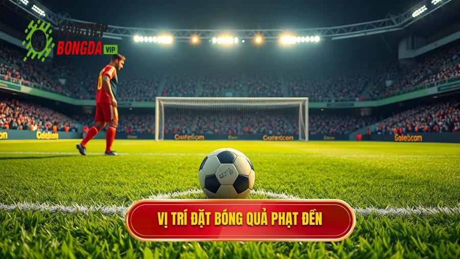 1. Vị trí đặt bóng quả phạt đền