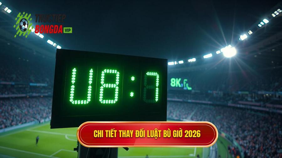 2. Chi tiết thay đổi Luật bù giờ 2026