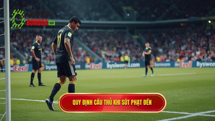 2. Quy định cầu thủ khi sút phạt đền