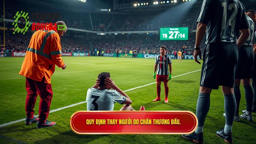 2. Quy định thay người do chấn thương đầu.