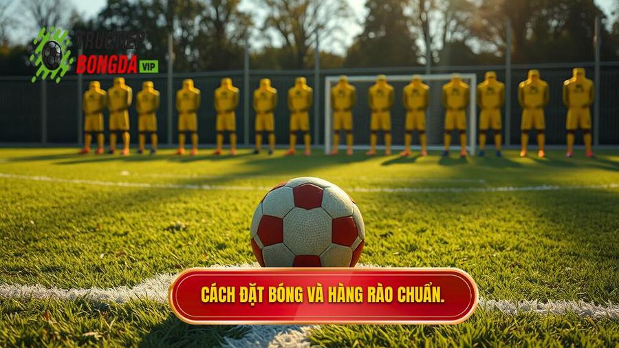 3. Cách đặt bóng và hàng rào chuẩn.