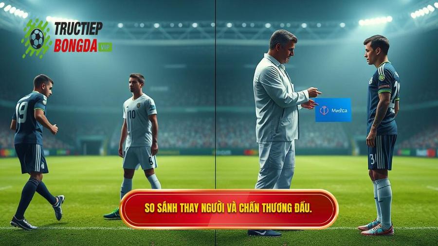 3. So sánh thay người và chấn thương đầu.