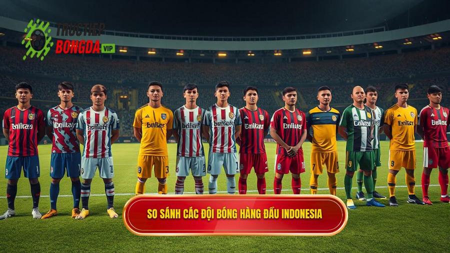 Bảng so sánh đặc điểm các đội bóng hàng đầu Indonesia