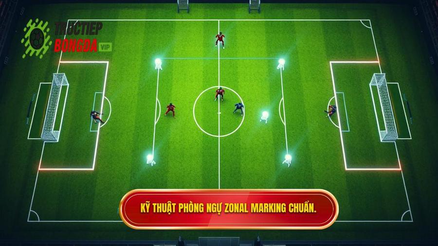 Các nguyên tắc vàng trong kỹ thuật phòng ngự zonal marking