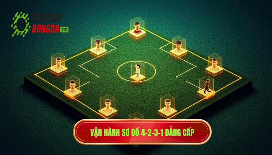 Sơ đồ chiến thuật 4-2-3-1 vận hành